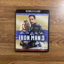 Iron Man 3 4K UHD Blu-ray Combo Pack (4K UHD Blu-ray + Blu-ray)