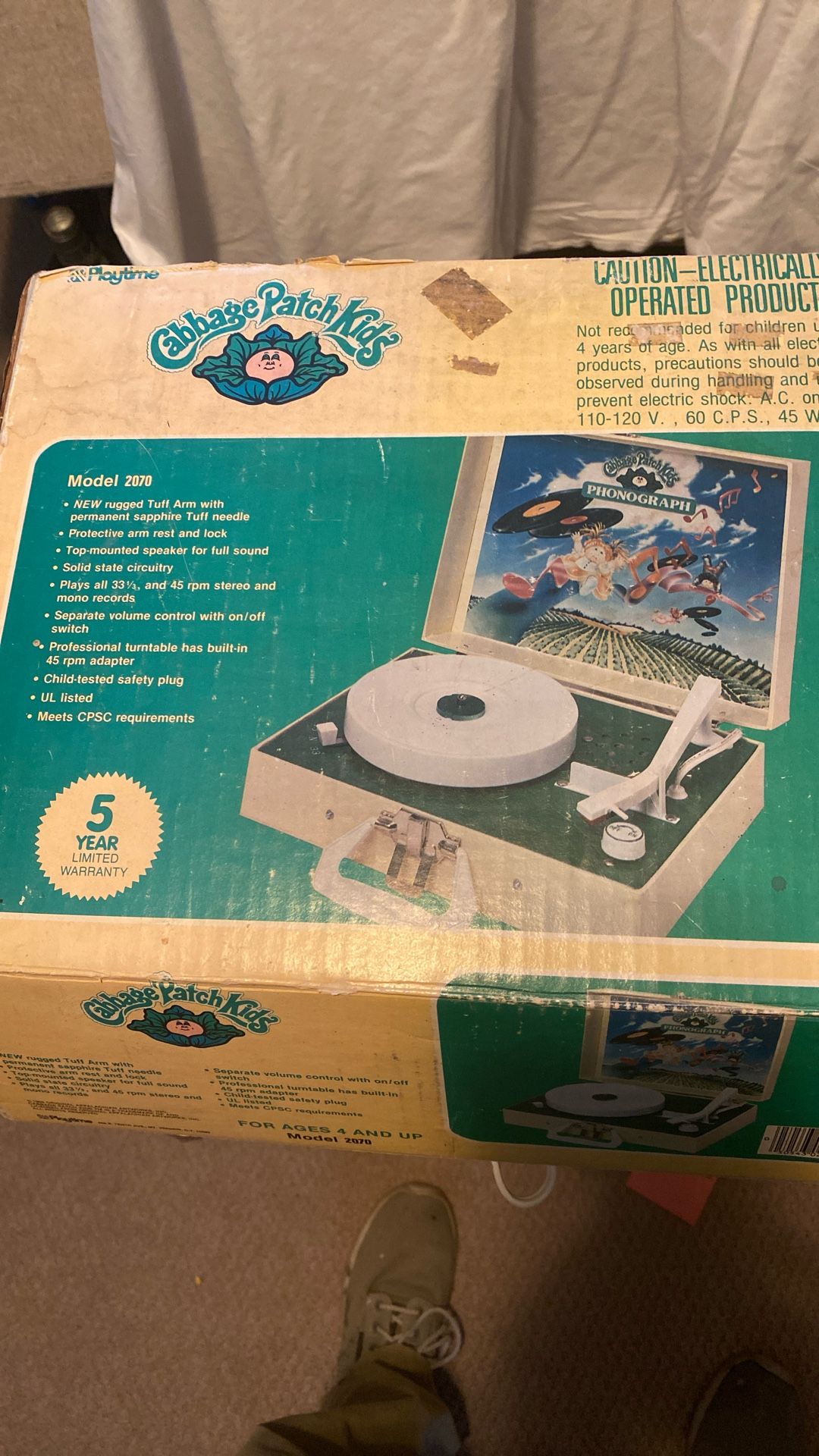 Cabbage Patch kids Record player