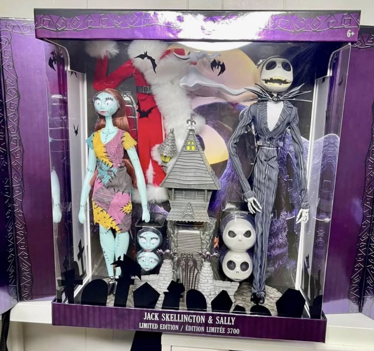 Disney Nightmare Before Christmas Jack and Sally 30th Anniversary Limited Edition Doll Set