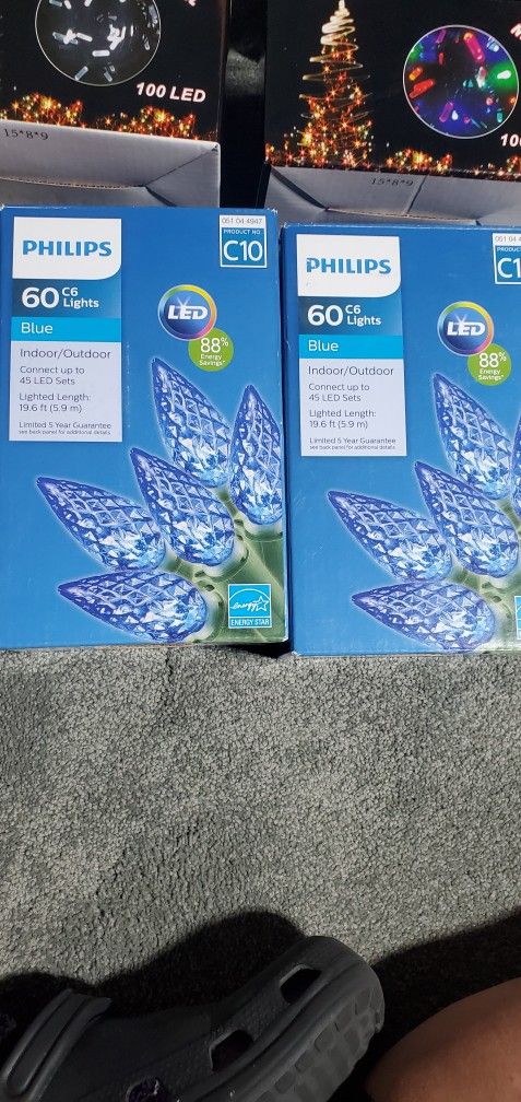 Blue Christmas Lights