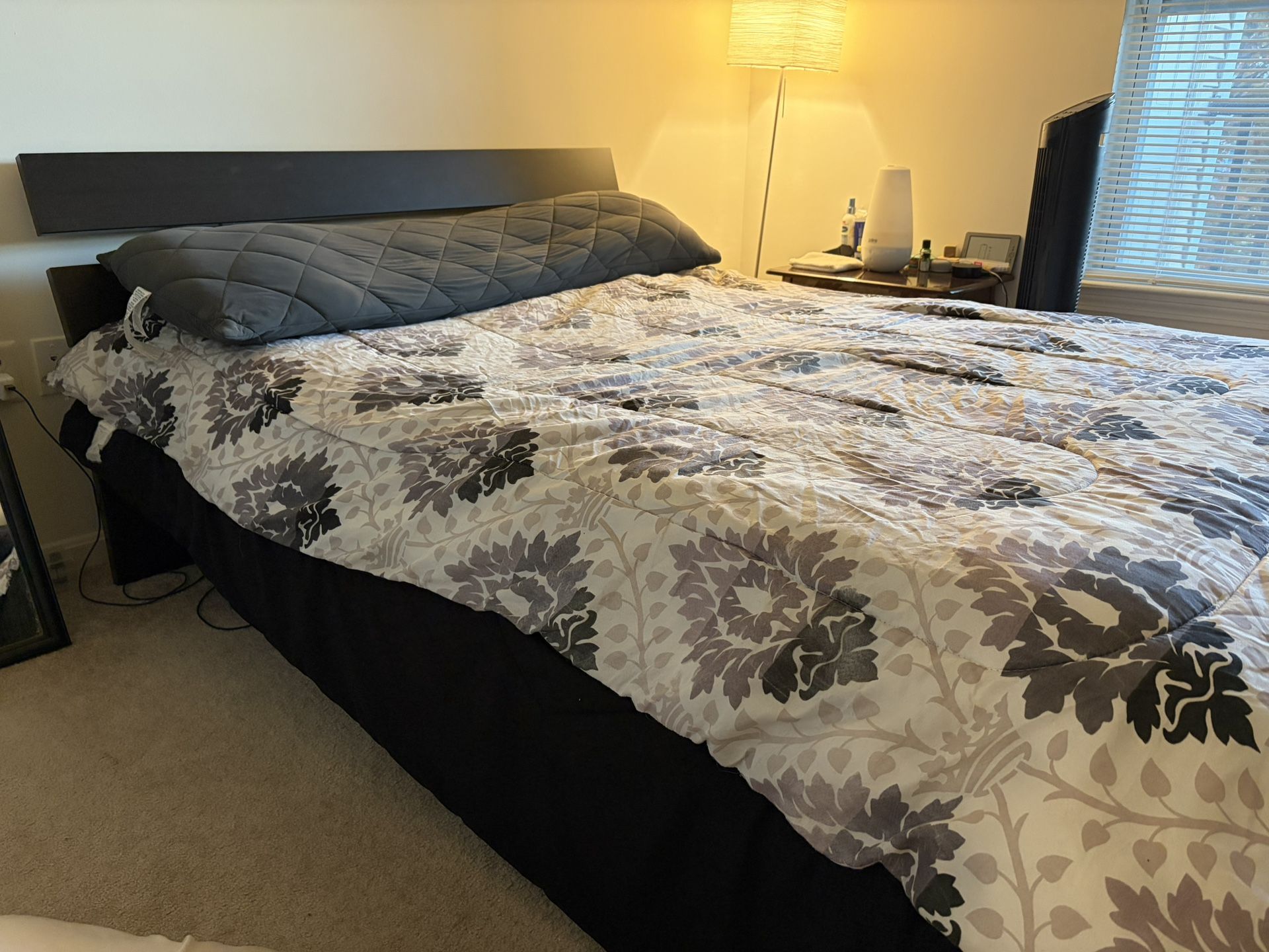 🛏 Full IKEA Bed + Novaform Mattress — Pickup Only (Acton, You Move It)