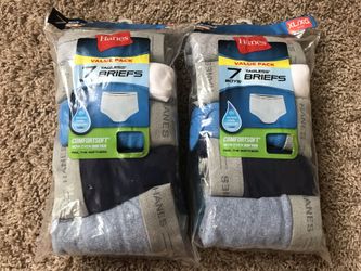 Brand New Hanes Boys' 7pk Classic Cotton Briefs, Size XL, $13 each
