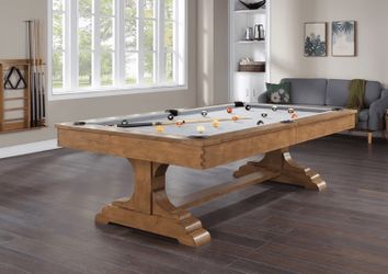 Wellfeet Pool Table w/ Dining Top and Bench