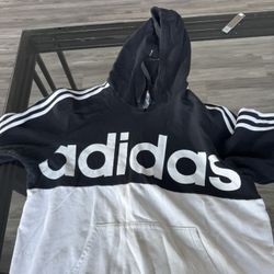 Black And White Adidas Hoodie