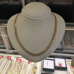 14k Gold Cuban Link Necklace 13.1 Grams Layaway Available 10% Dwon 24 Long Layaway Available 10% Dwon If You Interested Ask Maribel Thank You 