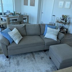 Couch and ottoman 