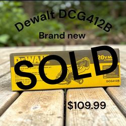Dewalt DCG412B brand new