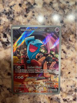 Pokemon center stamped Destined rivals “team rocket’s Wobbuffet”