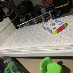Twin Bed Frame + Mattress 