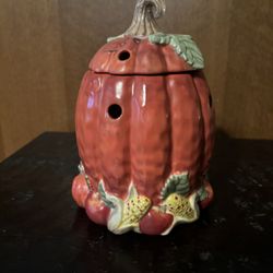 Yankee Candle Pumpkin Tart Burner With Lid 