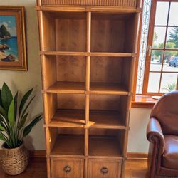 Vintage 1968 Thomasville Spanish Revival Bookcase / Etagere