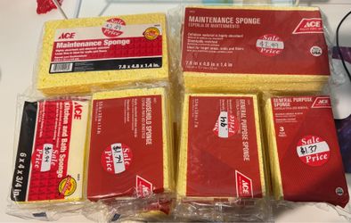 Multiple packages of sponges