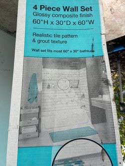 Tub surround tile alternative