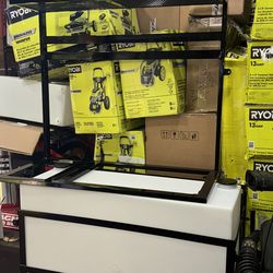 Mobile detailing equipment racks / 100 gallon slim water tank