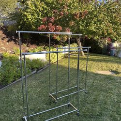 Rolling Clothing Racks (2)
