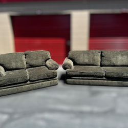 Delivery Available green sofa loveseat couch set