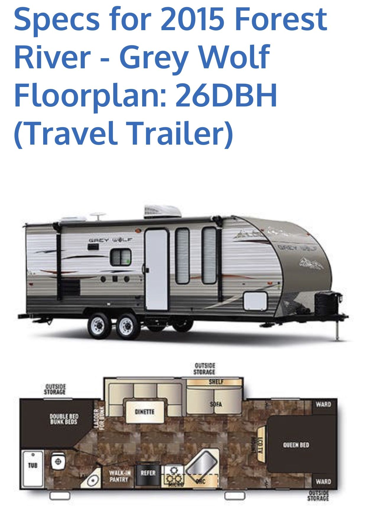 2015 Forest River Travel Trailer