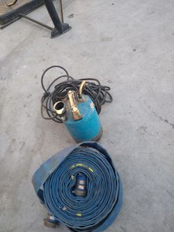 Water Pump with 100' of hose