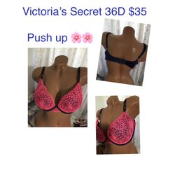 New Bra Victoria Secret Very Sexy 36d Push Up PIGEONNANT ❤️❤️❤️firm Price
