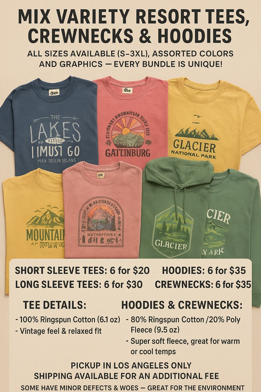 Mix Variety Resort Tees, Crewnecks & Hoodies