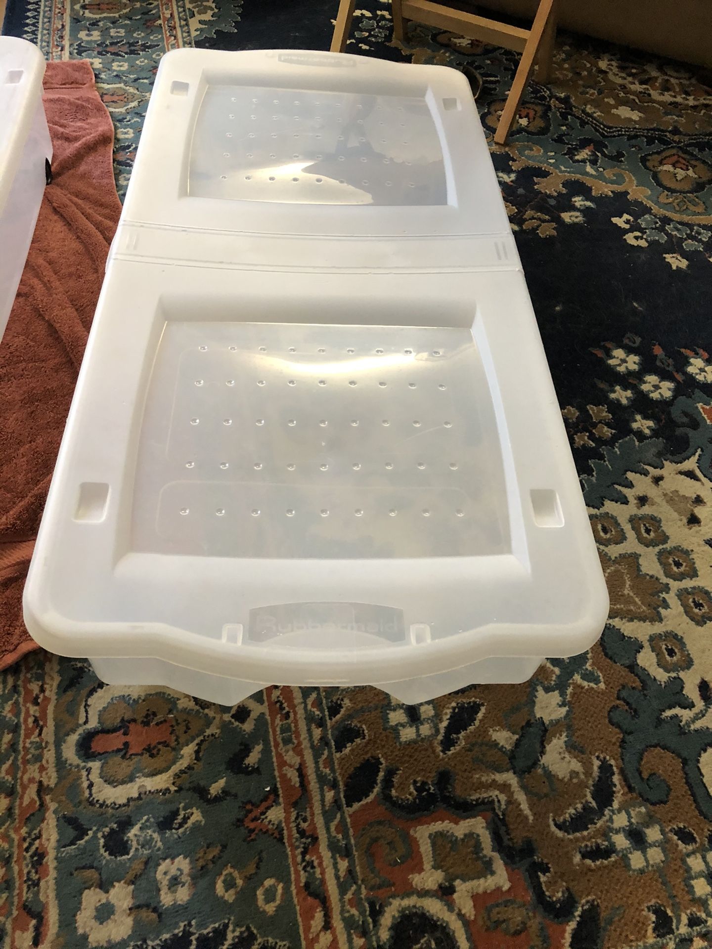 Sterilite underbed wheeled storage containers