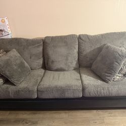 Grey couch & Loveseat