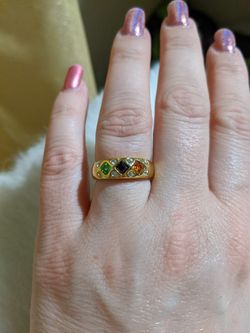 Wedding Band With CZ