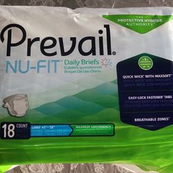 Prevail Adult Diapers Size Large