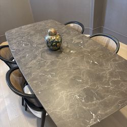 BRAND NEW - ARHAUS DINING TABLE AND CHAIRS
