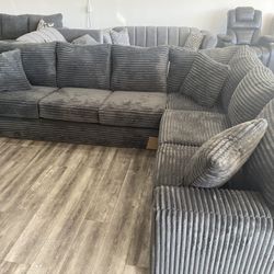 New Dark Grey Sectional For $849
