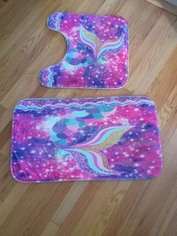 Mermaid bath mats