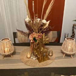 Bohemian Faux Flower Arrangements 