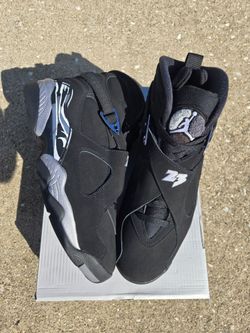 Jordan 8 Black Chrome 7, 7.5, 8, 8.5, 9, 9.5, 10, 10.5, 11, 11.5, 12, 13, 14, 15