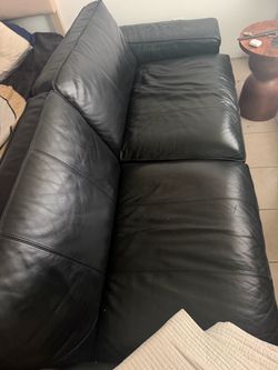 IKEA leather couch