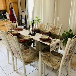 Dinning set with matching sofas