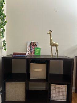 Espresso colored Six Cube Organizer