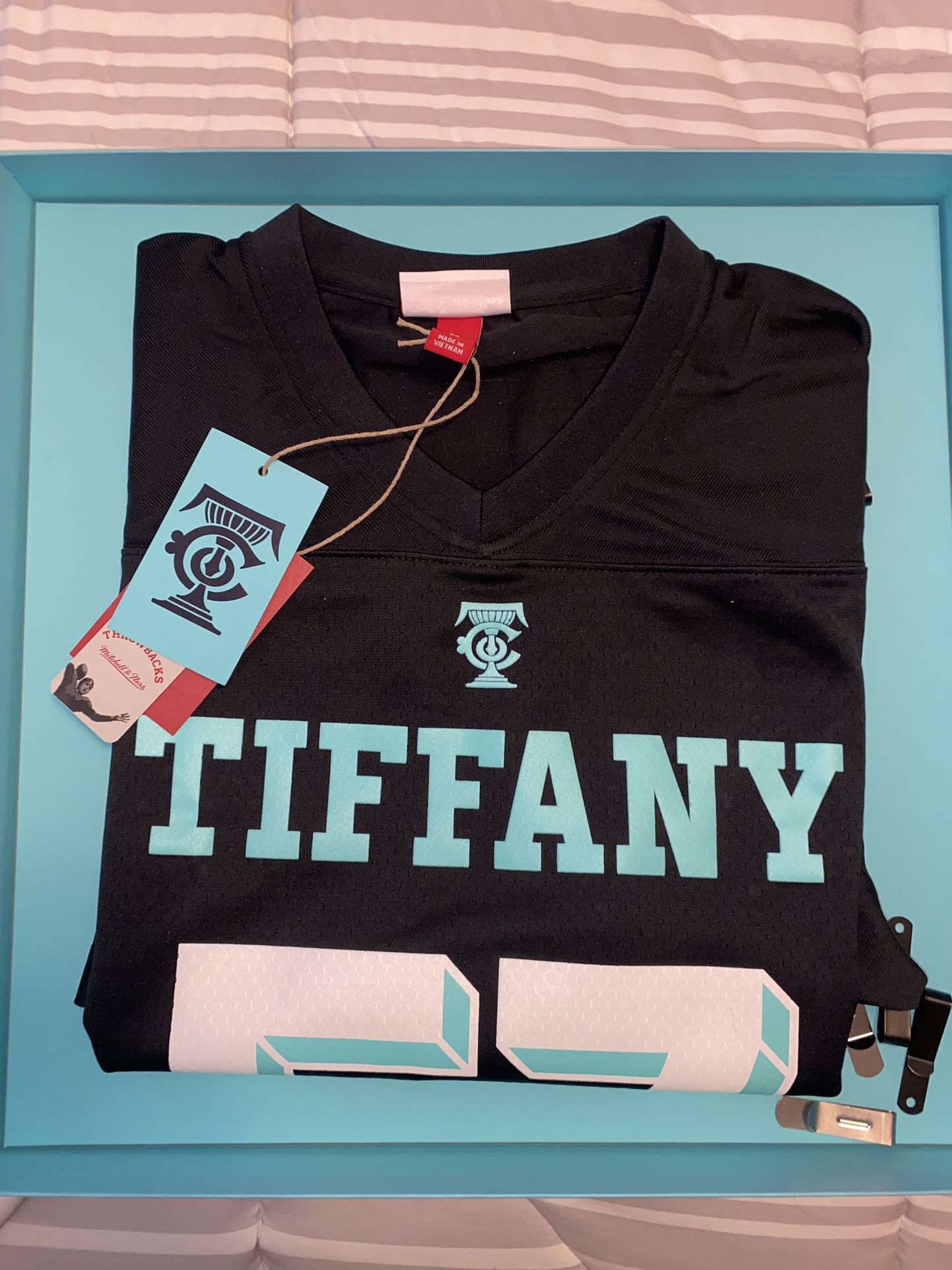 Tiffany & Co. x NFL x Mitchell & Ness Football Jersey Black