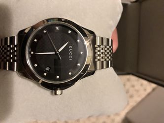 Gucci mens watch with diamonds/ brand new