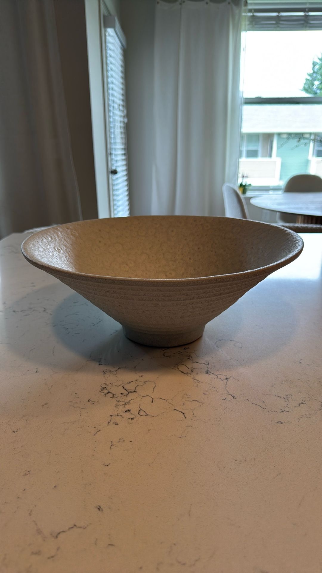 Ceramic Ivory Centerpiece Bowl