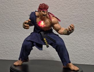 POP CULTURE SHOCK 1/4 Street Fighter Evil Ryu - Murderous Intent LE 5/325 EX Edition 2 Heads