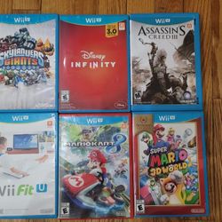 Lot Of 6 Nintendo Wii U Games