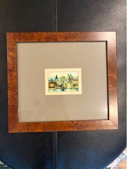 Original micro-painting of Prague