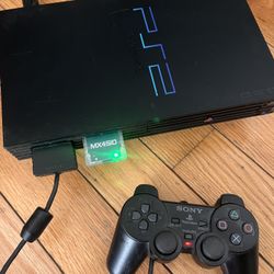 Playstation 2 PS2 Fat, FreeMcboot, MX4ISO, + 1 Controller 