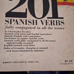 201 Spanish Verbs $15