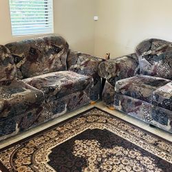 Sofa / Couch Set - 3 Seater + Love Seat