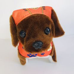 Battery Operated Walking Toy Dog In Shirt - Brown 