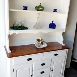 White Modern Hutch