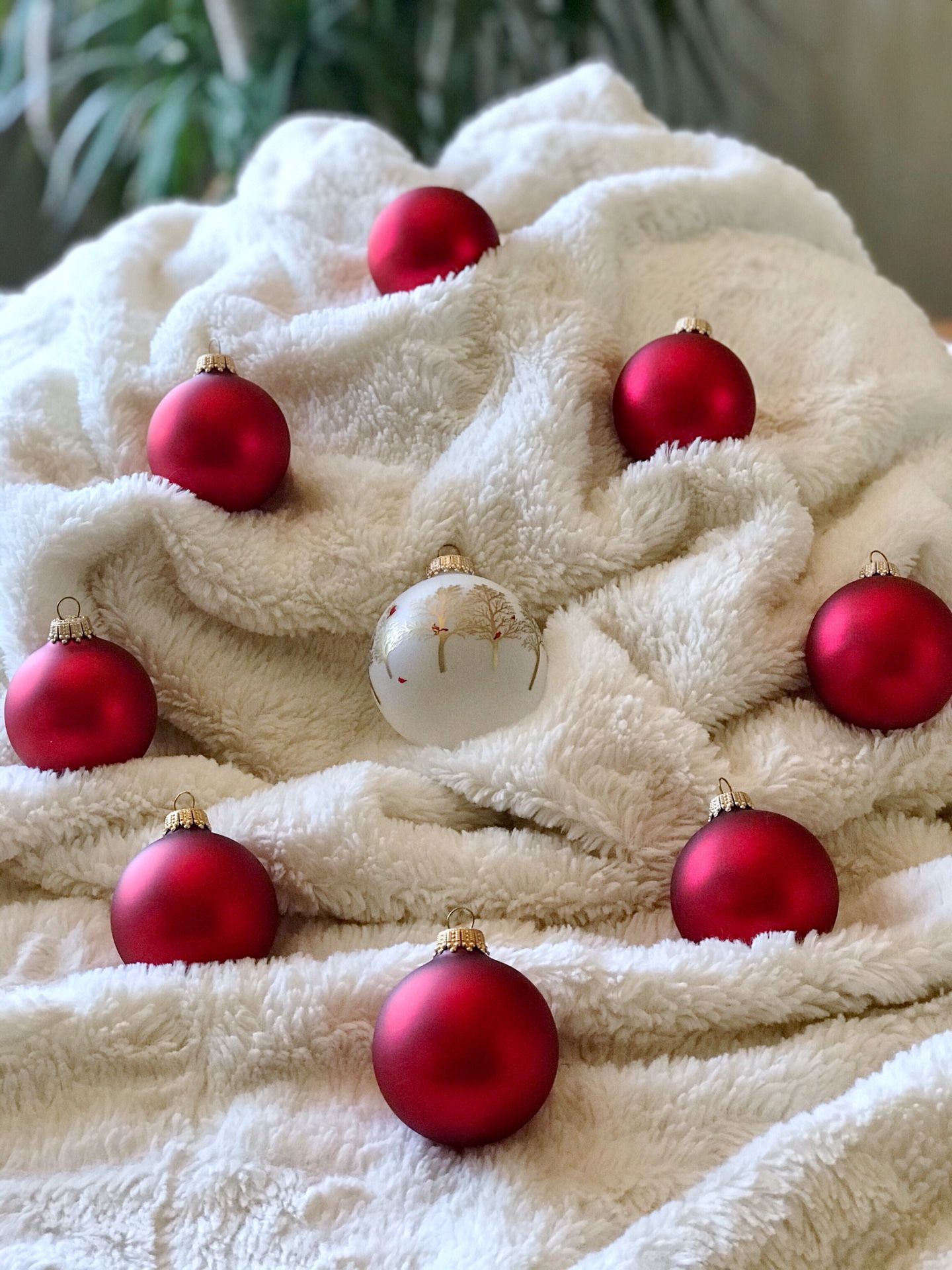 Vintage Krebs Frosted Flame Red Xmas Ornaments Plus...