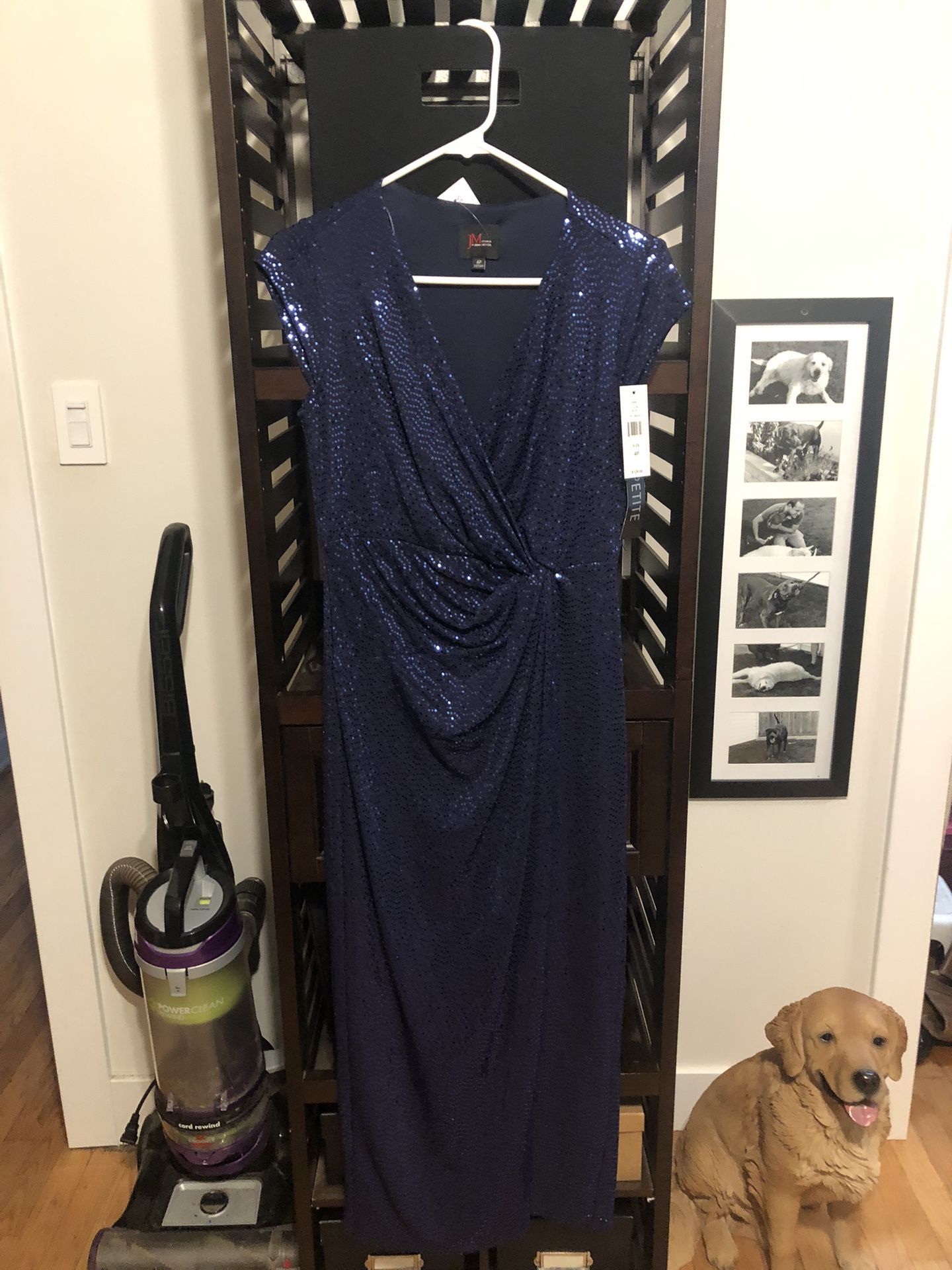 Blue Sequined Dress Fits Really Nice
