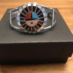 Vintage Sterling Silver Turquoise Cuff Bracelets! 